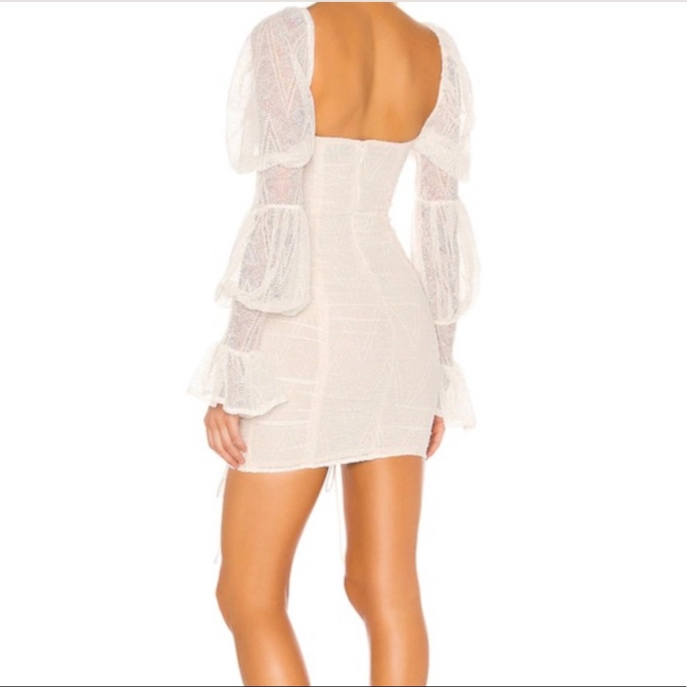 NWT REVOLVE Michael Costello Isadora Mini Dress in Baby Pink - Picture 2 of 5